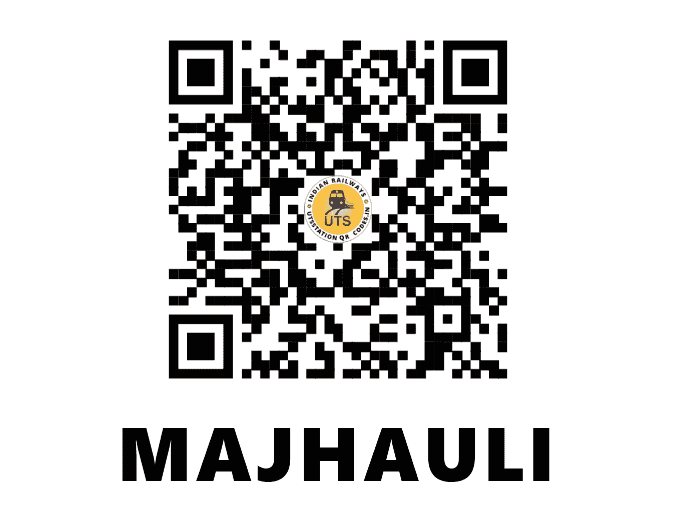 UTS QR Code for MAJHAULI - MZHL - WC (MADHYA PRADESH)